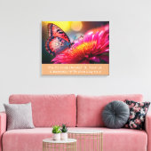 Elegante Inspirerende Canvasprint met Spanraam Canvas Afdruk (Insitu (Woonkamer))