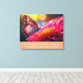 Elegante Inspirerende Canvasprint met Spanraam Canvas Afdruk (Insitu (Houten vloer))