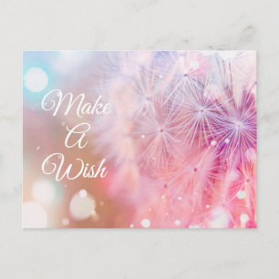 Elegante Inspirerende Paardenbloem Wens Briefkaart
