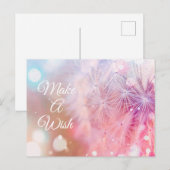 Elegante Inspirerende Paardenbloem Wens Briefkaart (Voorkant / Achterkant)