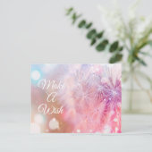 Elegante Inspirerende Paardenbloem Wens Briefkaart (Staand voorkant)