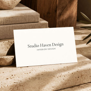 Elegante interieurontwerper Minimalistische luxe i Visitekaartje
