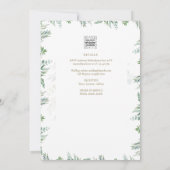 Elegante Invitación de Boda Católica Bilingüe Inv Kaart (Achterkant)