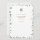Elegante Invitación de Boda Católica Bilingüe Inv Kaart (Achterkant)