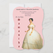 Elegante Invitacion de Quince Años - Quinceanera Kaart (Voorkant)