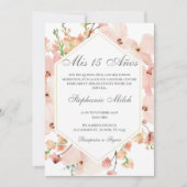 Elegante Invitación de Quinceañera Kaart (Voorkant)