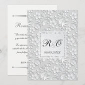 Elegante Invitación para bodas en Español. Kaart (Voorkant / Achterkant)