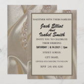 ÉLÉGANTE INVITATION DE MARIAGE KAART (Voorkant / Achterkant)