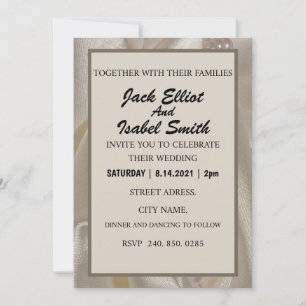 ÉLÉGANTE INVITATION DE MARIAGE KAART