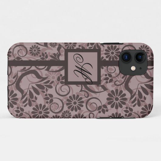 Elegante iPhone 5 Hoesje met Monogram (Achterkant (horizontaal))