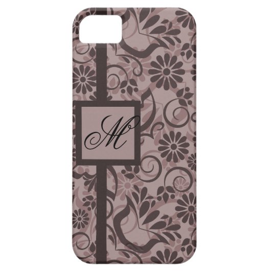 Elegante iPhone 5 Hoesje met Monogram (Achterkant)