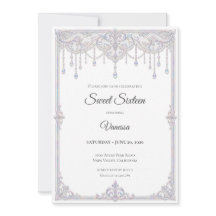 Elegante Iridiserende Kant Sweet 16