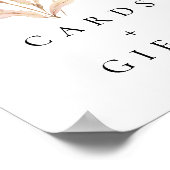 Elegante Iris bloemenbruiloft kaarten en geschenke Poster (Hoek)