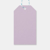 Elegante Iris Bruiloftsontbijt Thee Cadeaulabel (Achterkant)