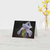 Elegante Iris Note Kaart (Gele Bloem)