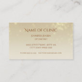 Elegante Iris Optometrist Golden Eye Afspraak Afsprakenkaartje (Achterkant)