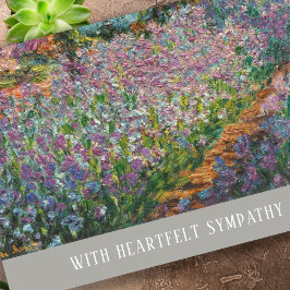 Elegante Iris Rouwkaart Sterkte Met Je Gecondoleer Kaart