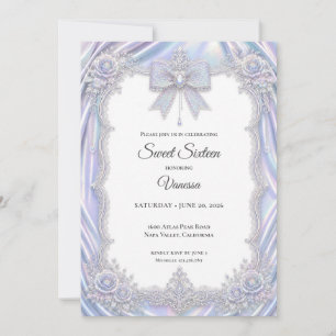 Elegante iriserende boog Sweet 16 Kaart