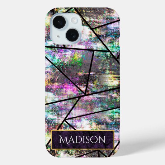 Elegante iriserende meisjesachtige glitter Case-Mate iPhone case (Achterkant)