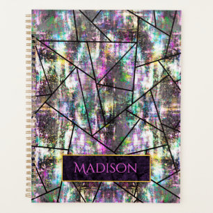 Elegante iriserende meisjesachtige glitter planner