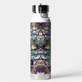 Elegante iriserende meisjesachtige glitter waterfles (Links)