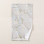 Elegante iriserende Opal Gemstone Marble Chic Bad Handdoek (Handdoek)