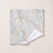 Elegante iriserende Opal Gemstone Marble Chic Bad Handdoek (Wasdoekje)