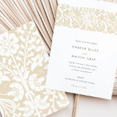 Elegante Islamitische Beige Ivoor Witte Bloemen Br Kaart