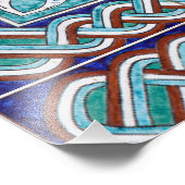 Elegante Islamitische BismilAllah Mozaïek Kunst Foto Afdruk (Hoek)