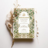 Elegante Islamitische Bloemen Bruiloft Uitnodiging