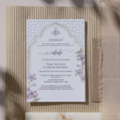 Elegante islamitische boog Nikah uitnodiging | Wat