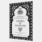 Elegante Islamitische Boog Paren Trouwen Acryl Bord (Hoek)