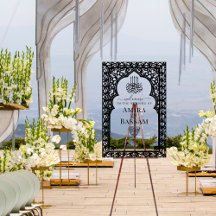 Elegante Islamitische Boog Paren Trouwen