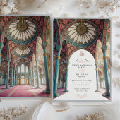 Elegante islamitische bruiloft Bloemen Plafond Kun Kaart