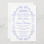 Elegante  Islamitische bruiloft Kaart (Voorkant / Achterkant)