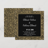 Elegante islamitische bruiloft Nikah Save The Date (Voorkant / Achterkant)