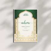 Elegante islamitische bruiloft welkom acryl bord