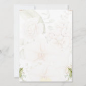 Elegante Islamitische Floral Aqiqah Kaart (Achterkant)