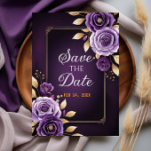 Elegante islamitische huwelijksuitnodiging met Paa Save The Date