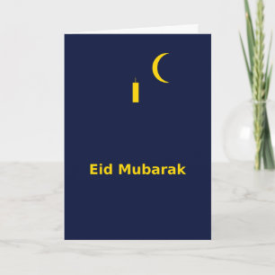 Elegante islamitische vakantiekaart kaart
