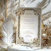 Elegante islamitische Waterverf moslim bruiloft Kaart