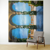 Elegante Italia Trouwbogen Fotohokje Achtergrond Wandkleed (In situ)