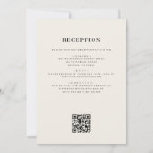Elegante Italiaanse citroen QR-code trouwkaart Kaart (Achterkant)