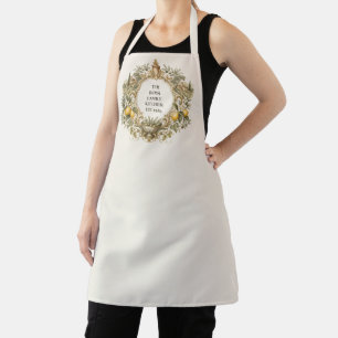 Elegante Italiaanse familiewapen monogram Schort
