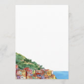 Elegante Italiaanse Rivièra Huwelijk Menu (Achterkant)