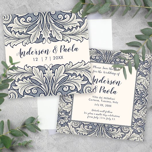 Elegante Italiaanse Stijl 'Save the Date' Herinner