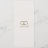 Elegante Italiaanse Villa Watercolor Bruiloft Menu (Achterkant)