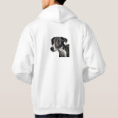 Elegante Italiaanse windhond Hoodie (Achterkant)