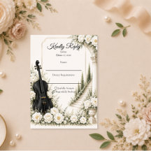 Elegante Ivoor Cello Romantische Bruiloft