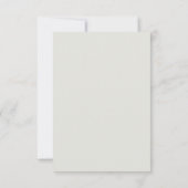 Elegante Ivoor Crème Bloem Bruiloft RSVP Kaartje (Achterkant)